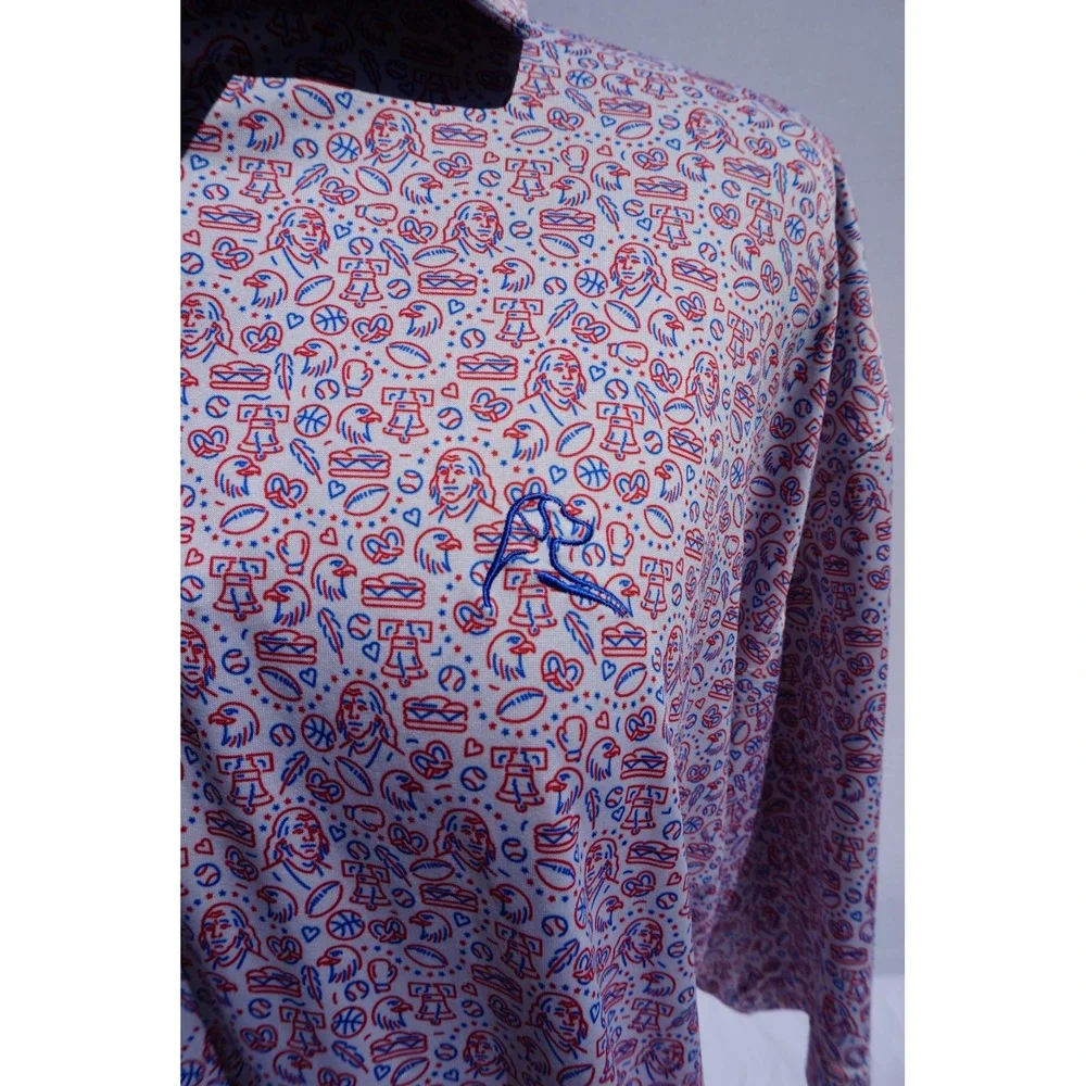 Men's Rhoback Polo Short Sleeve XXL - The Jawn/Philly/Philadelphia - Picture 2 of 6